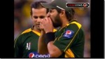 Funny Pakistani Cricket Team Captain Shahid Afridi Eating the Ball Picture