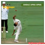 Funny South African Bowler Paul Adams Bowling Action ( leg break)